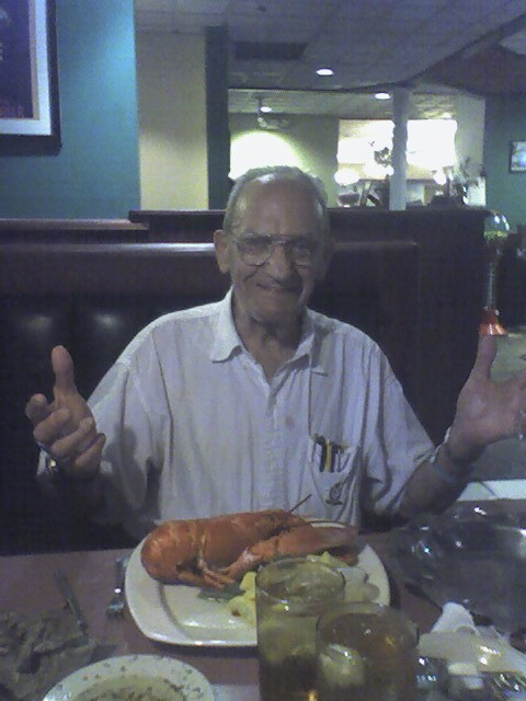 Age 90 Lobster Birthday dinner at Marco Polo in East Hartford.